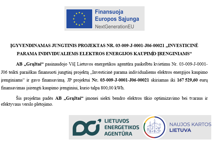 Kaupiklių diegimas su ES parama